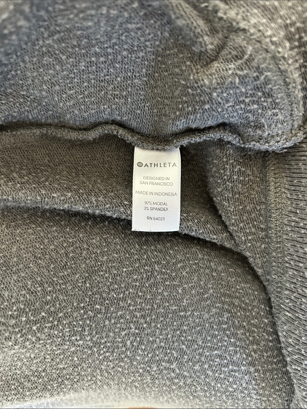 Athleta Light Gray Draped Open-Front Cardigan - Picture 6 of 6